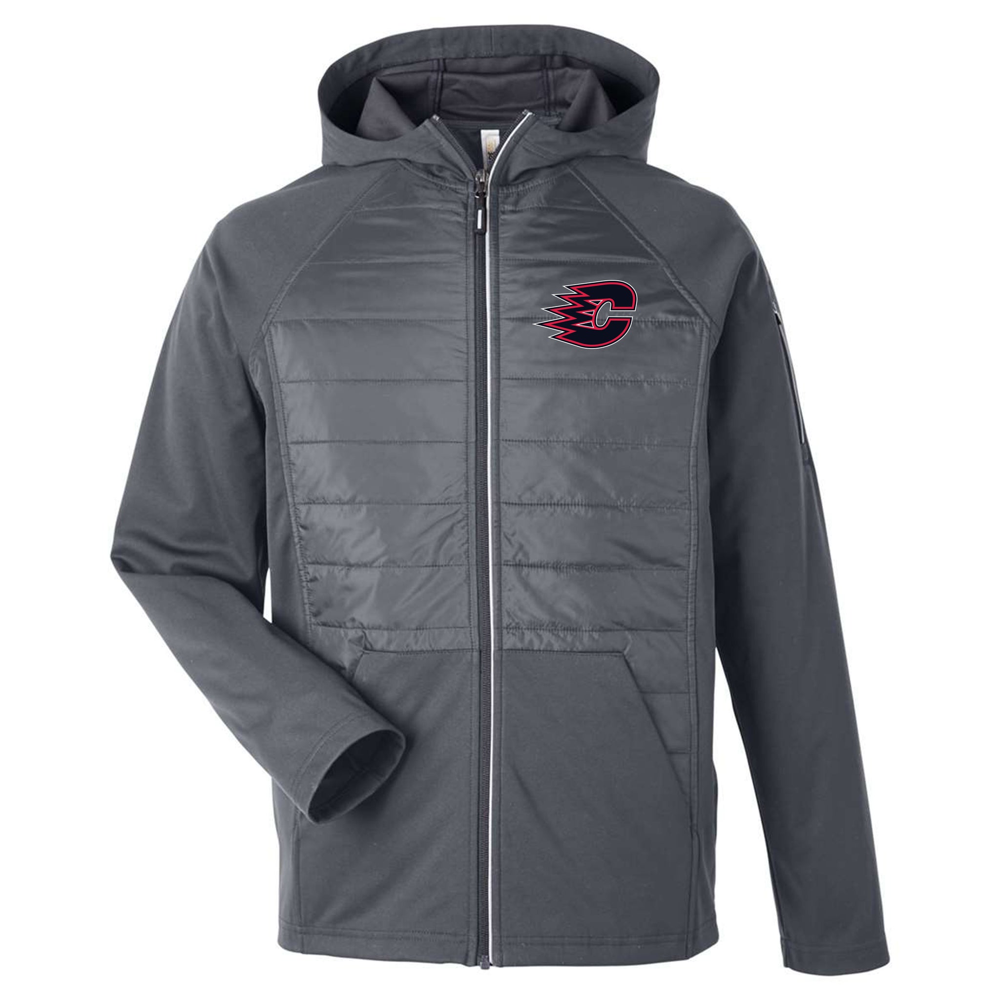 Centennial Hockey Unisex Techno Lite Hybrid Hooded Jacket
