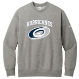 Carolina Hurricanes Nike Club Fleece Sleeve Swoosh Crew