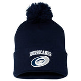 Carolina Hurricanes Sportsman 12" Pom-Pom Cuffed Beanie