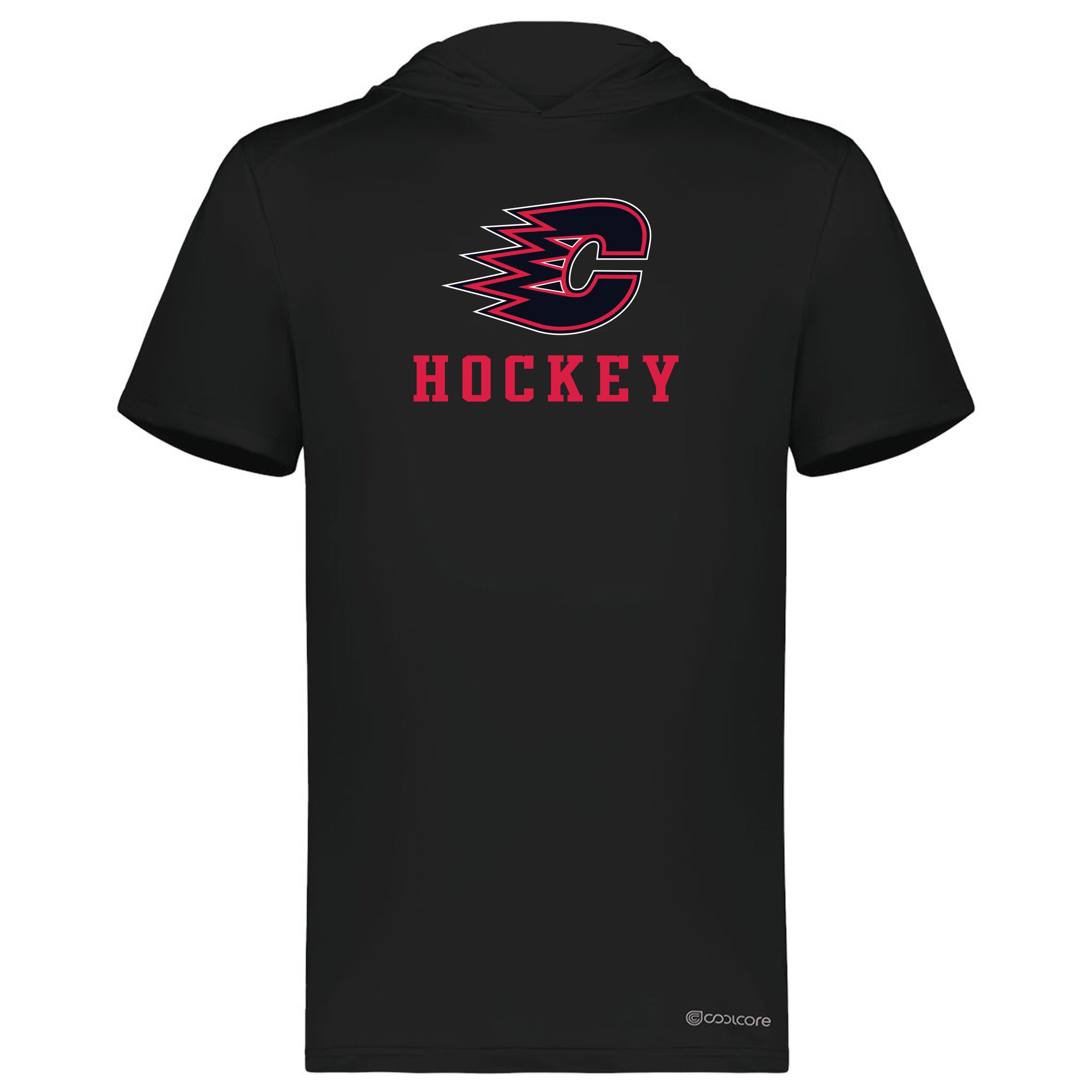Centennial Hockey Holloway Men's Hooded T-Shirt Powered by Coolcore