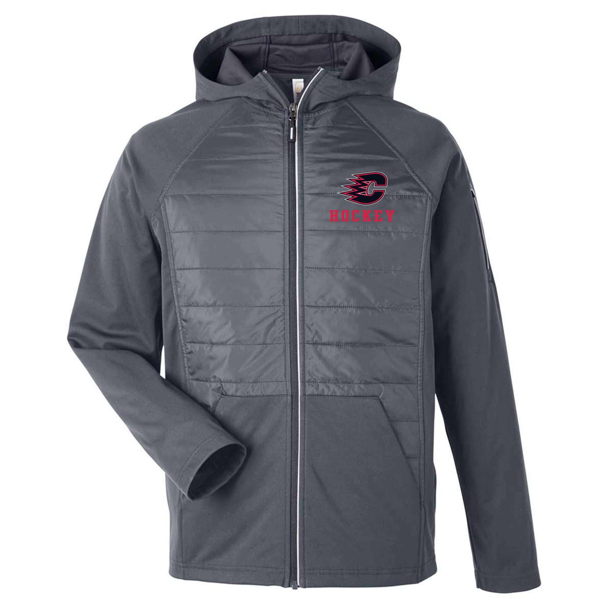 Centennial Hockey Unisex Techno Lite Hybrid Hooded Jacket