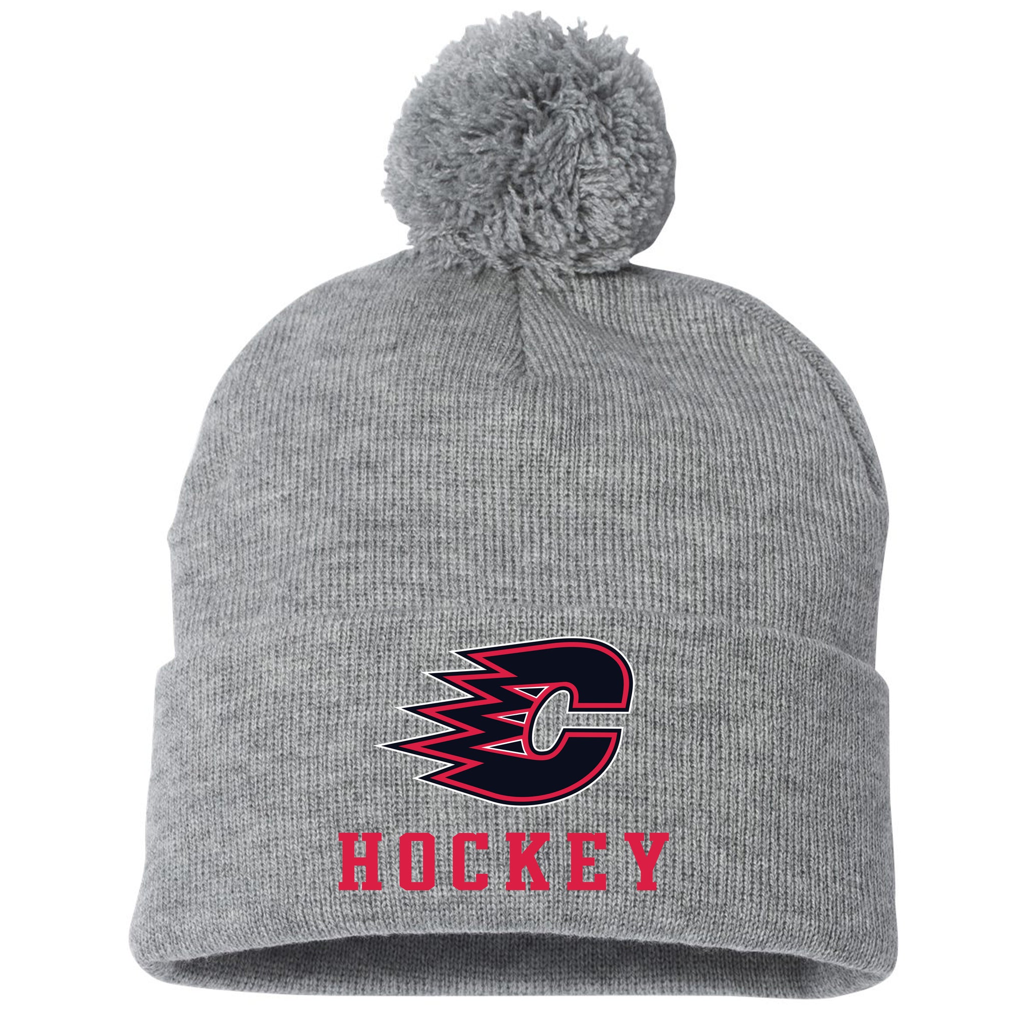 Centennial Hockey Sportsman 12" Pom-Pom Cuffed Beanie