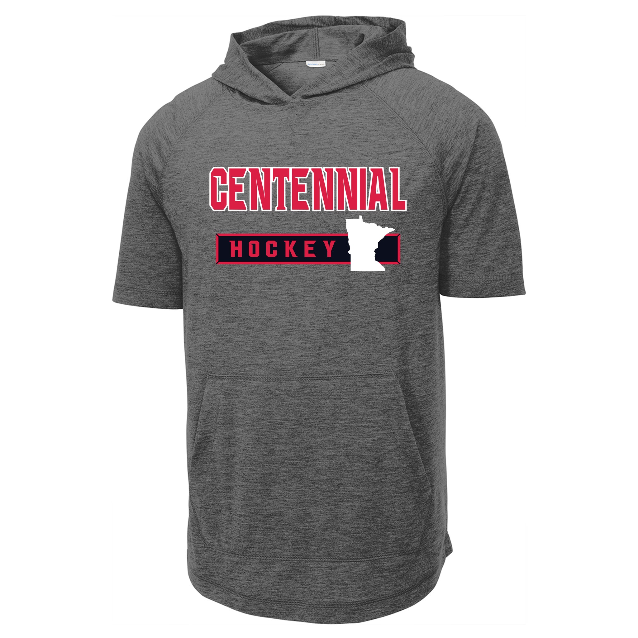 Centennial Hockey Sport-Tek ® PosiCharge ® Tri-Blend Wicking Short Sleeve Hoodie