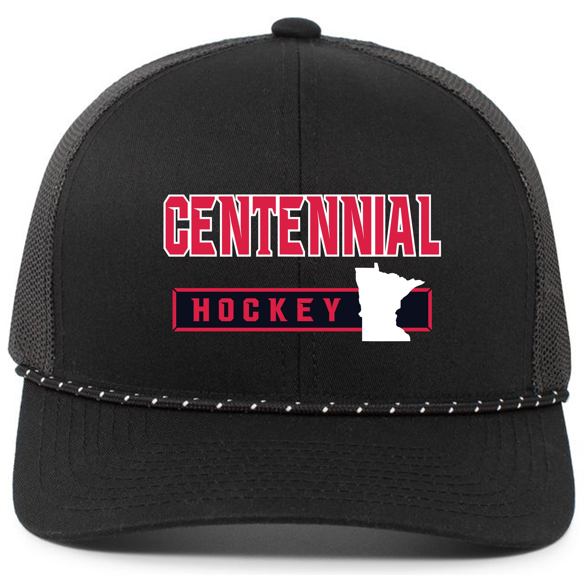 Centennial Hockey Pacific Headwear 104BR Trucker Snapback Braid Cap