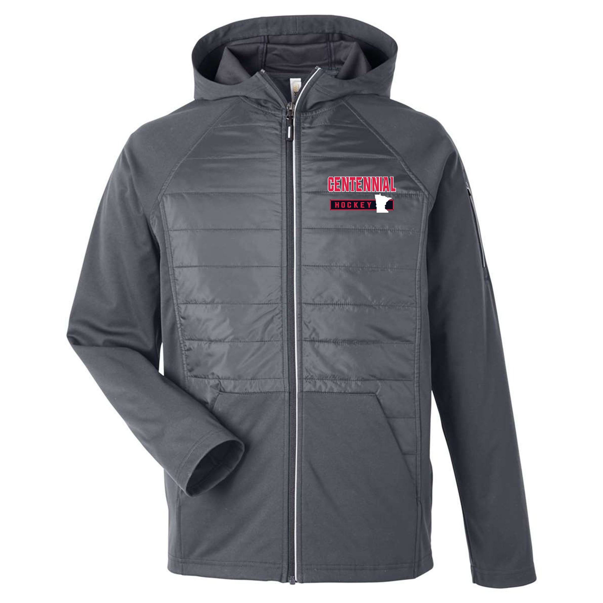 Centennial Hockey Unisex Techno Lite Hybrid Hooded Jacket
