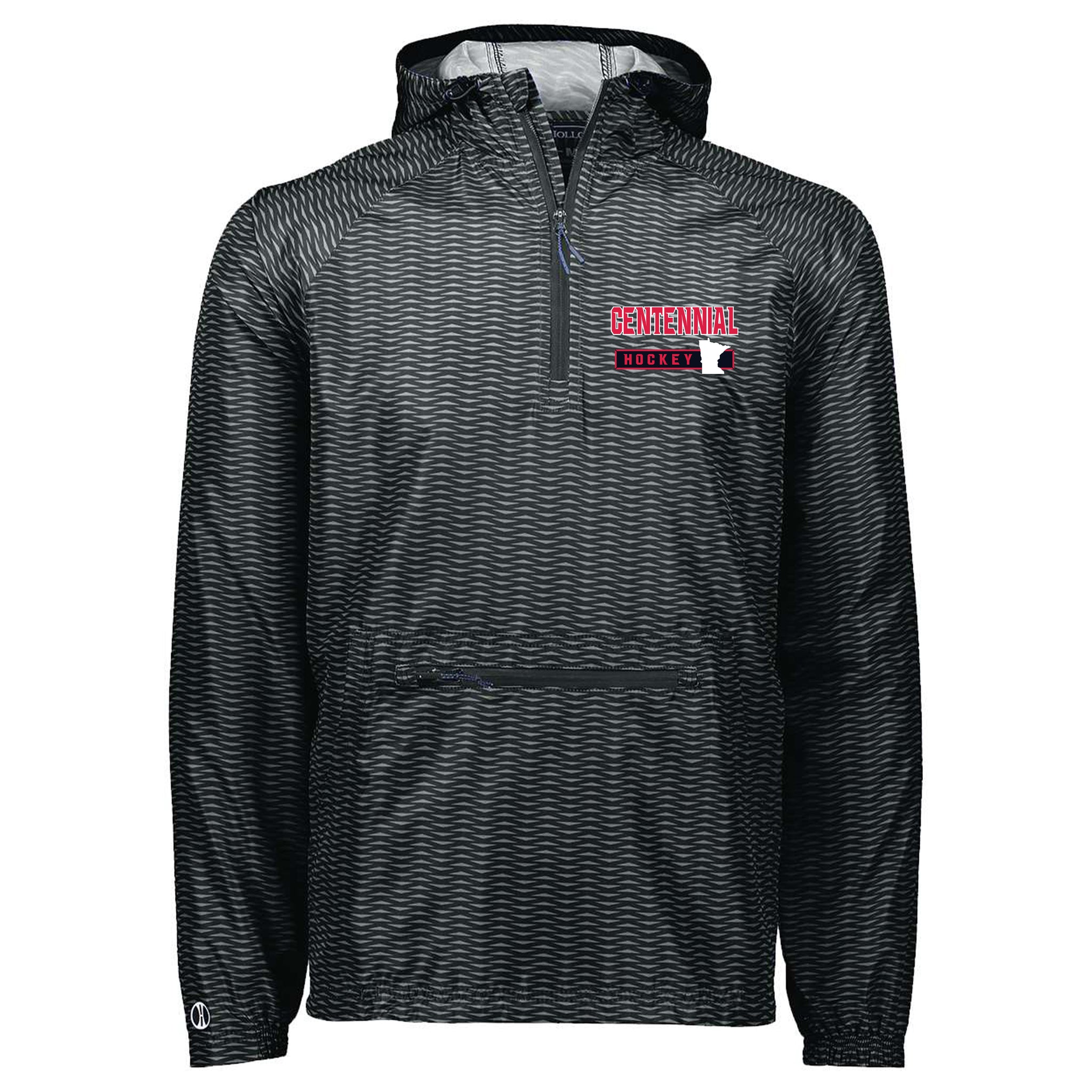 Centennial Hockey Holloway Range Hooded Packable Quarter-Zip Jacket