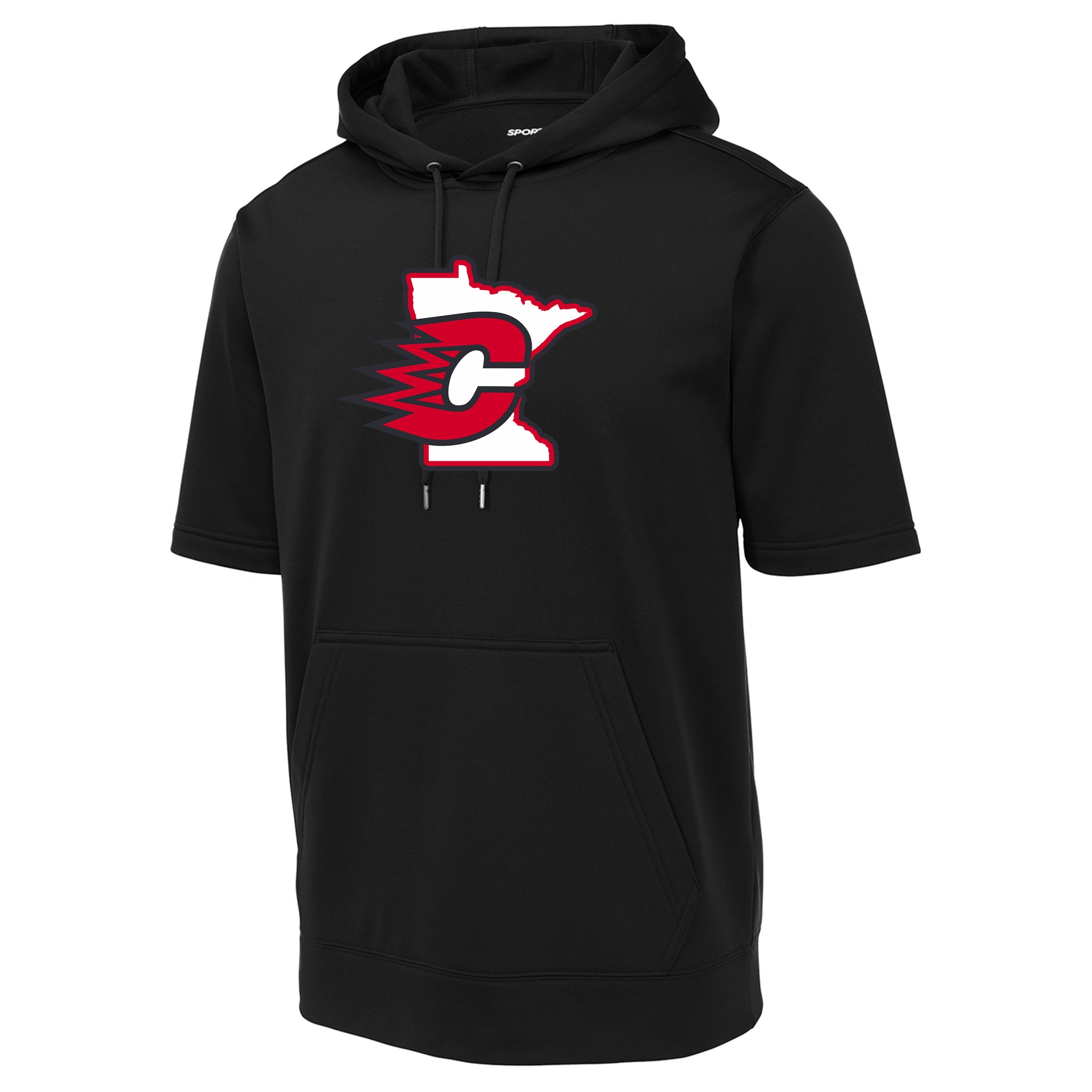 Centennial Hockey Sport-Tek ® Sport-Wick ® Fleece Short Sleeve Hooded Pullover