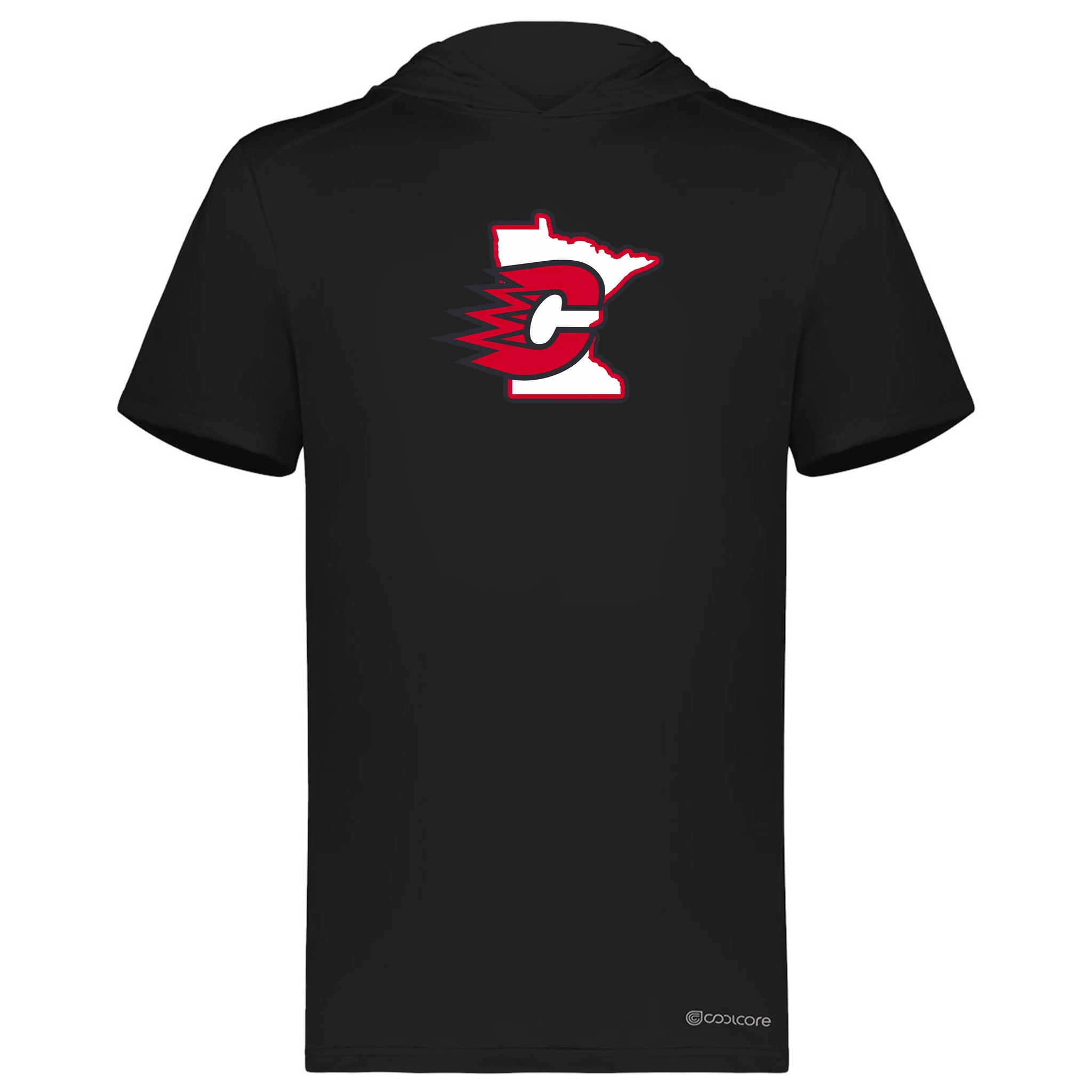 Centennial Hockey Holloway Men's Hooded T-Shirt Powered by Coolcore