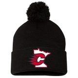 Centennial Hockey Sportsman 12" Pom-Pom Cuffed Beanie