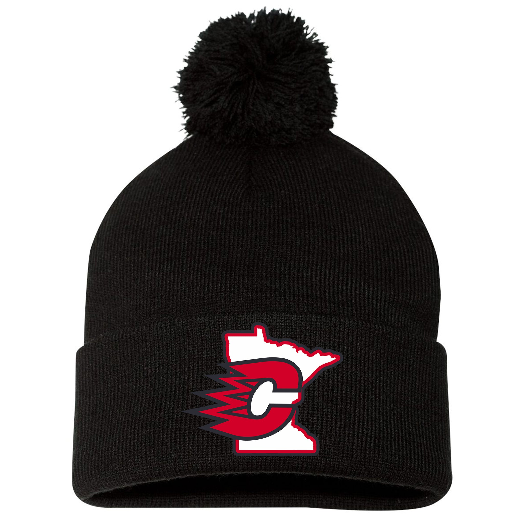 Centennial Hockey Sportsman 12" Pom-Pom Cuffed Beanie