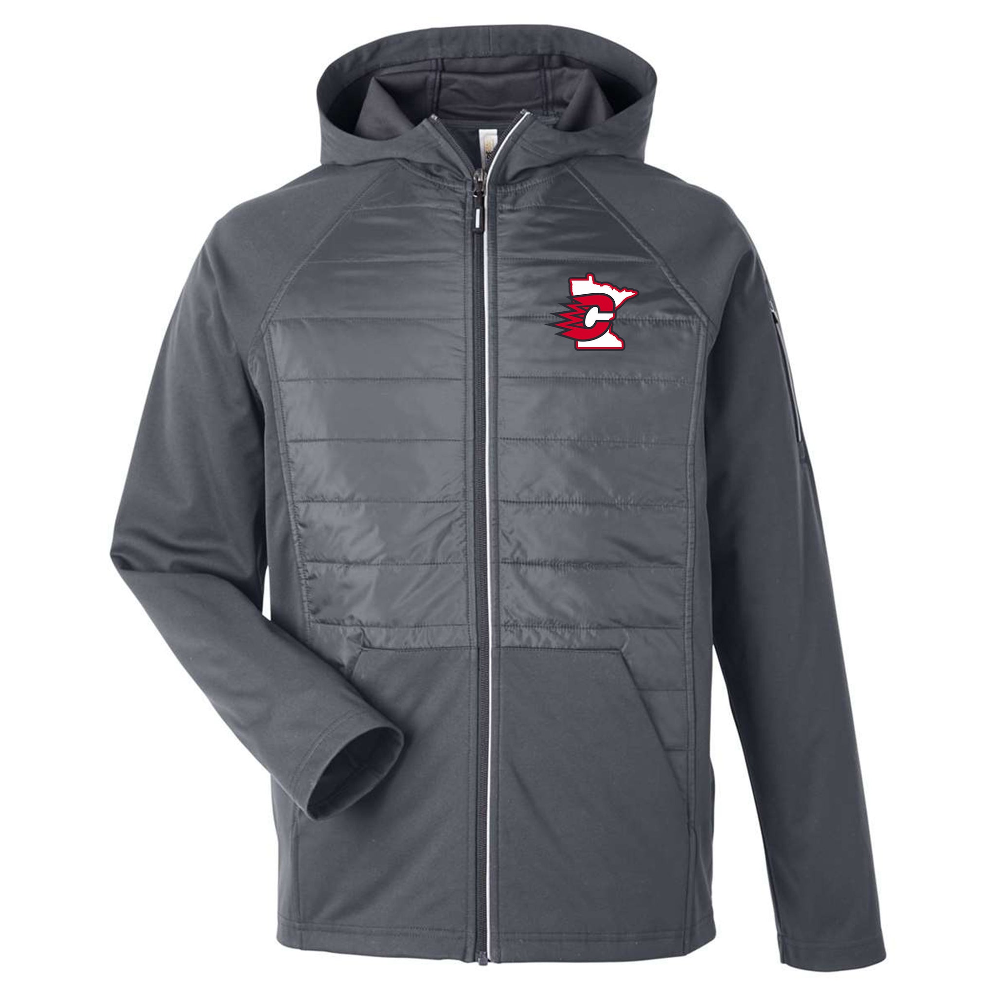 Centennial Hockey Unisex Techno Lite Hybrid Hooded Jacket