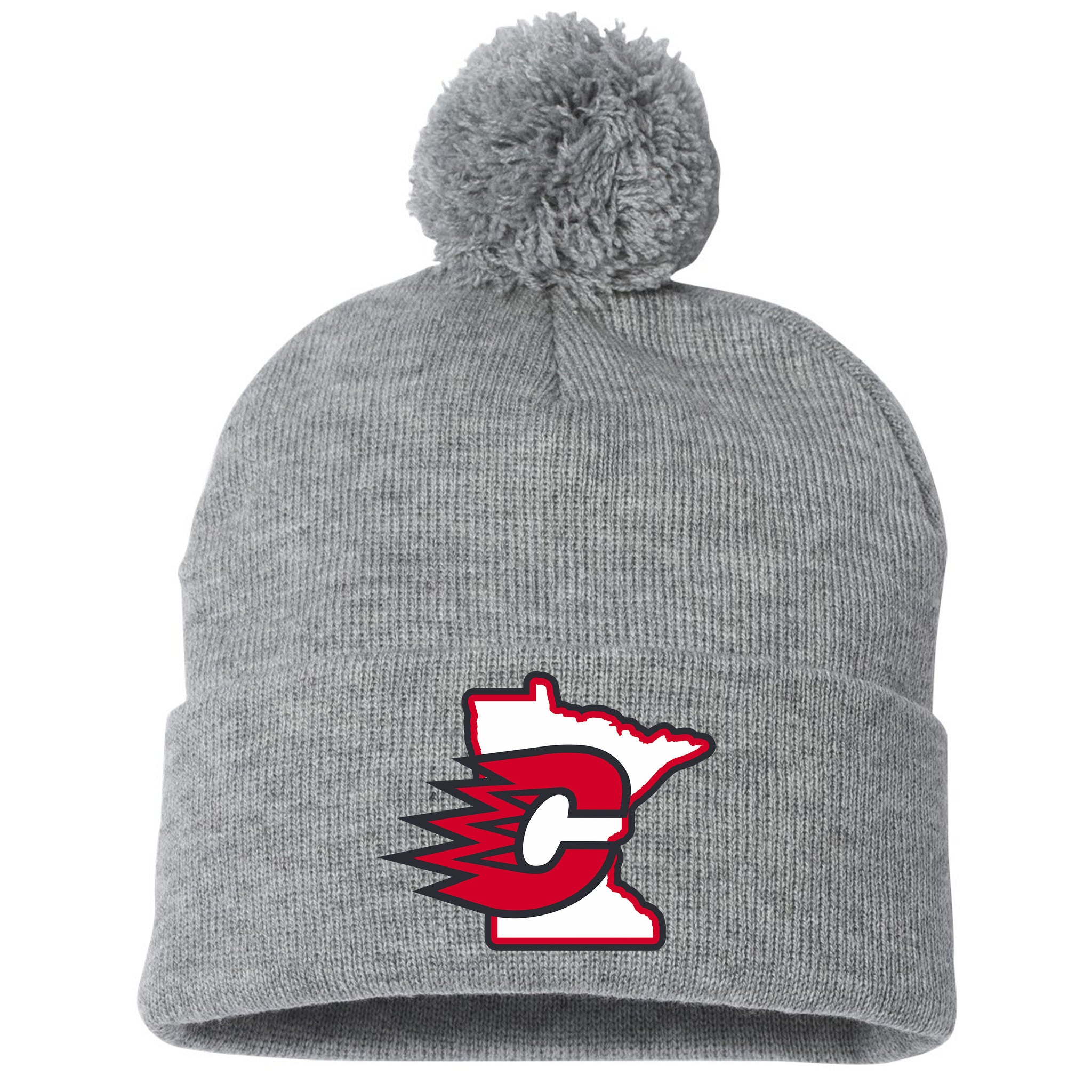 Centennial Hockey Sportsman 12" Pom-Pom Cuffed Beanie
