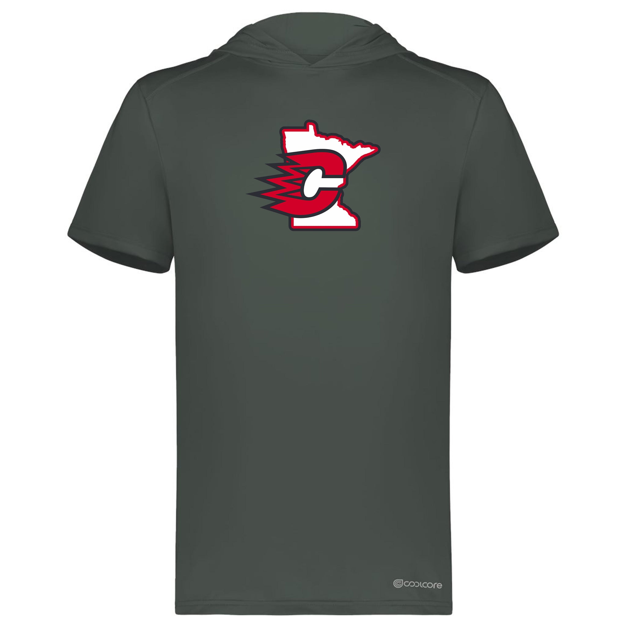 Centennial Hockey Holloway Men's Hooded T-Shirt Powered by Coolcore