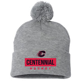 Centennial Hockey Sportsman 12" Pom-Pom Cuffed Beanie