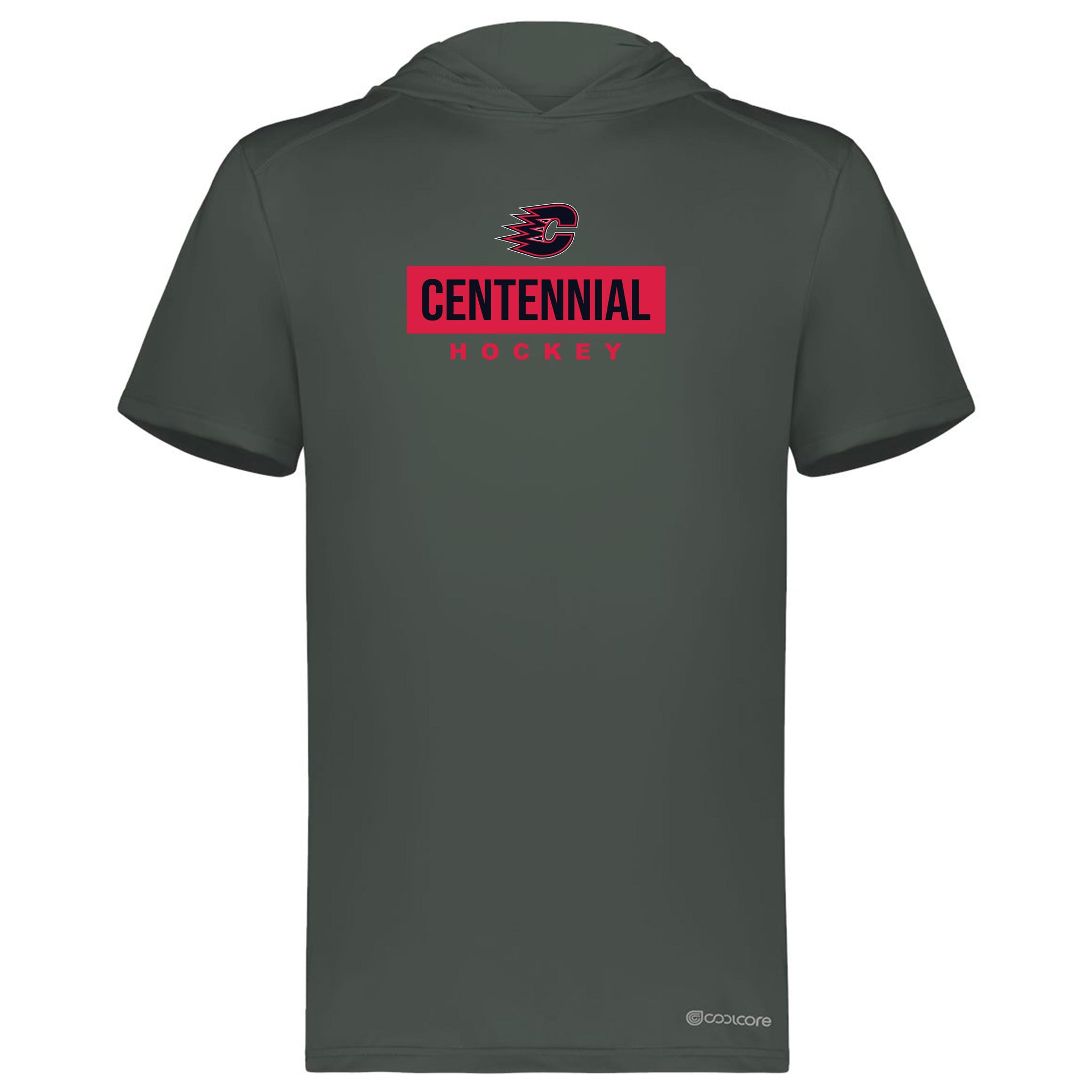 Centennial Hockey Holloway Men's Hooded T-Shirt Powered by Coolcore