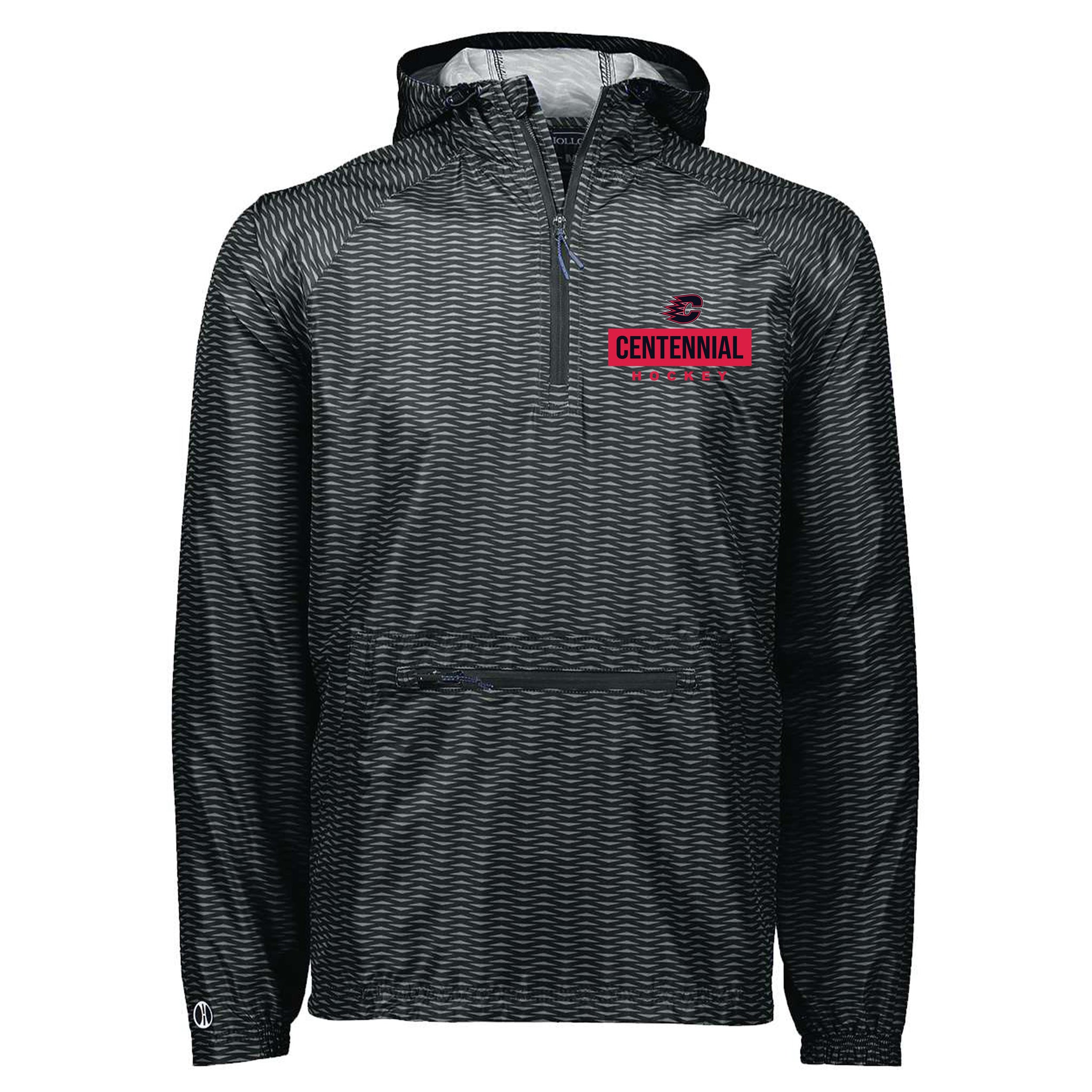 Centennial Hockey Holloway Range Hooded Packable Quarter-Zip Jacket