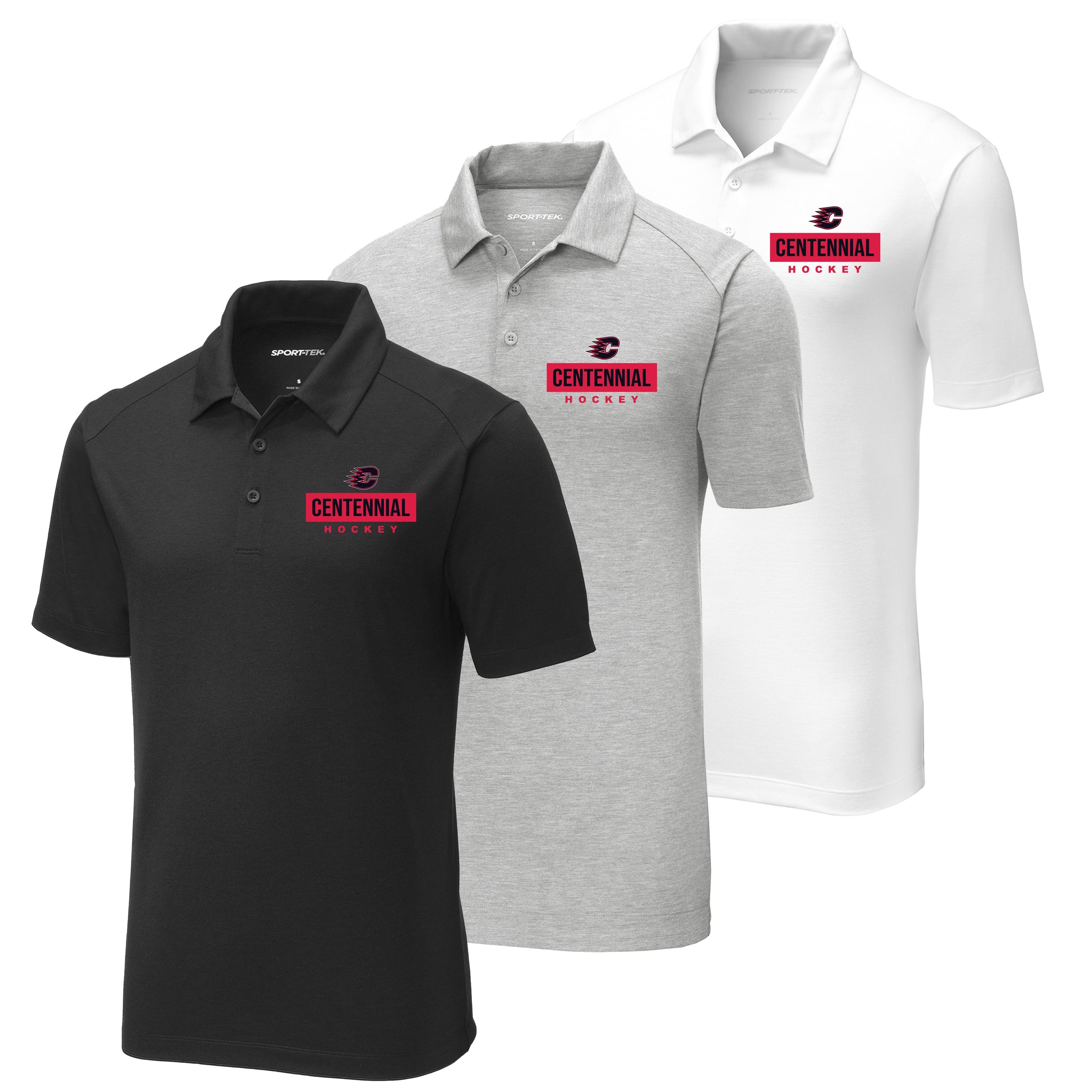 Centennial Hockey Sport-Tek ® PosiCharge ® RacerMesh® Polo