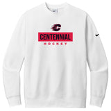 Centennial Hockey Nike Club Fleece Sleeve Swoosh Crew