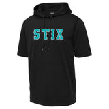 Carolina Hit Stix Baseball Sport-Tek ® Sport-Wick ® Fleece Short Sleeve Hooded Pullover