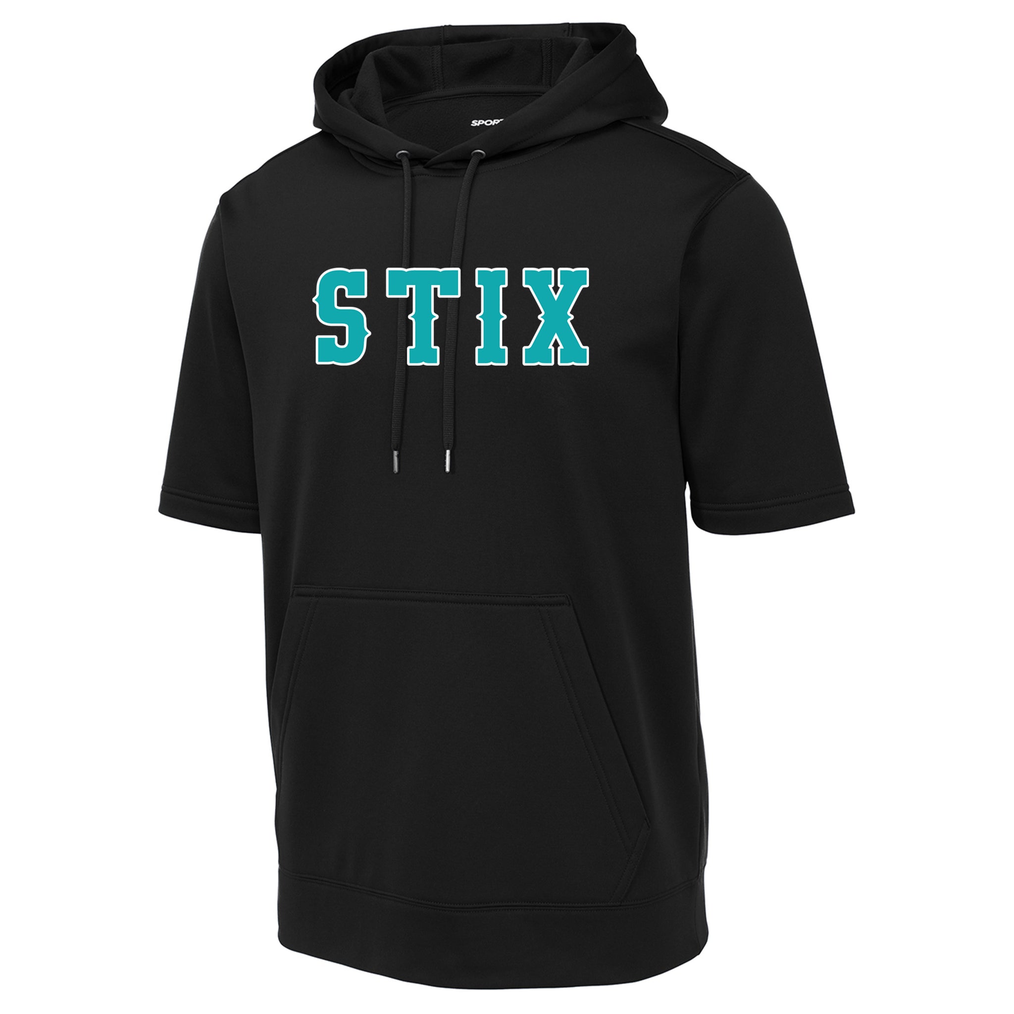 Carolina Hit Stix Baseball Sport-Tek ® Sport-Wick ® Fleece Short Sleeve Hooded Pullover