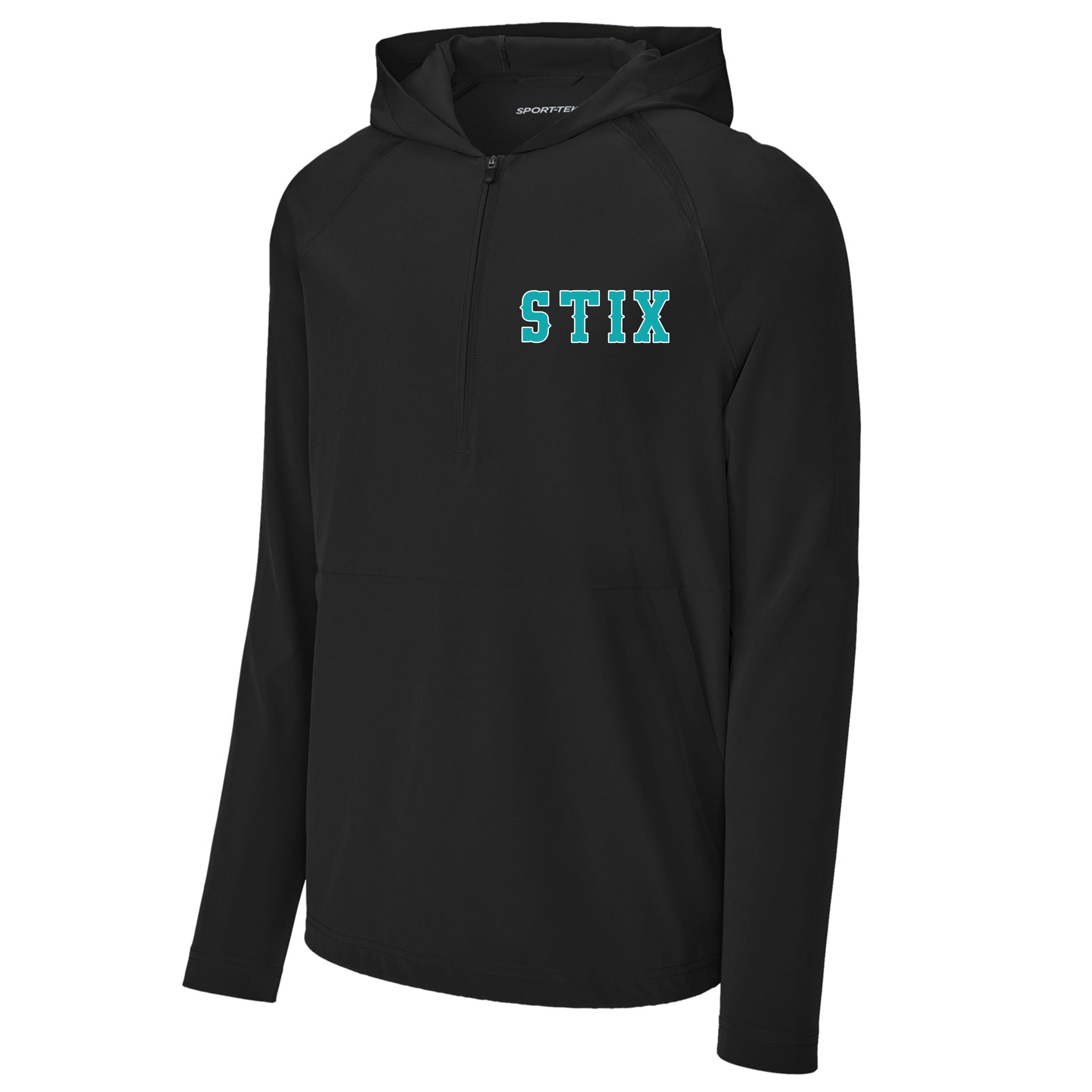Carolina Hit Stix Baseball Sport-Tek® Sport-Wick® Stretch 1/2-Zip Hoodie