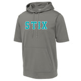Carolina Hit Stix Baseball Sport-Tek ® Sport-Wick ® Fleece Short Sleeve Hooded Pullover