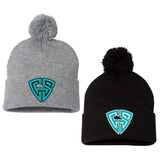 Carolina Hit Stix Baseball Sportsman 12" Pom-Pom Cuffed Beanie