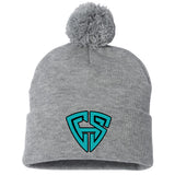 Carolina Hit Stix Baseball Sportsman 12" Pom-Pom Cuffed Beanie