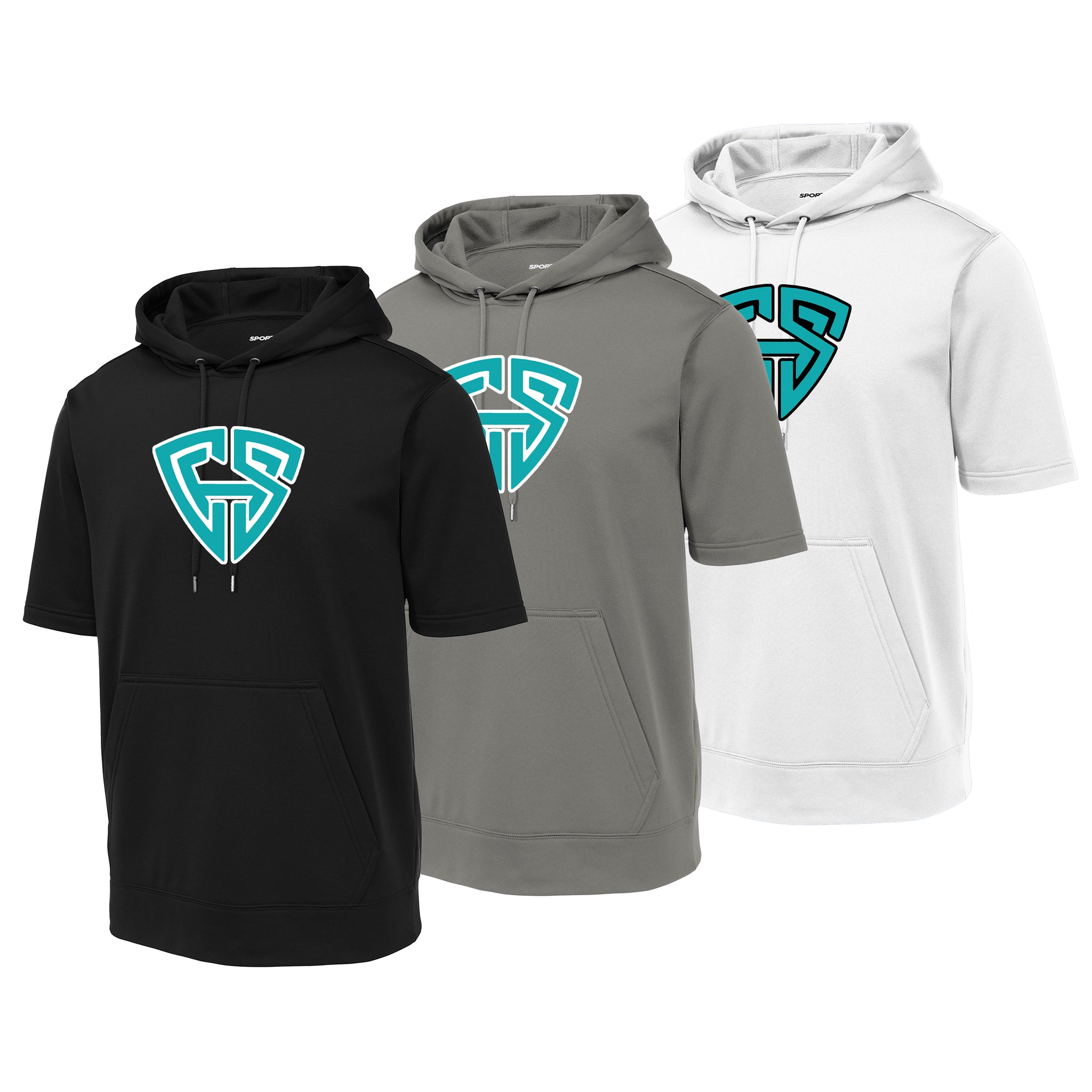 Carolina Hit Stix Baseball Sport-Tek ® Sport-Wick ® Fleece Short Sleeve Hooded Pullover