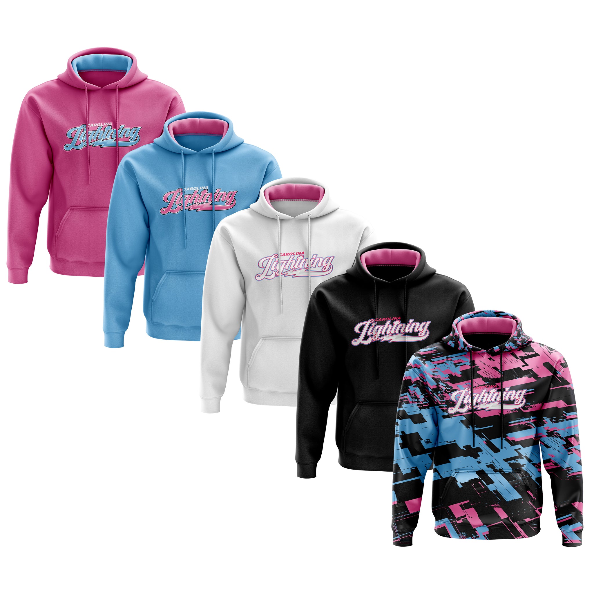 Carolina Lightning Fastpitch Mens Full Sublimation Hoodie