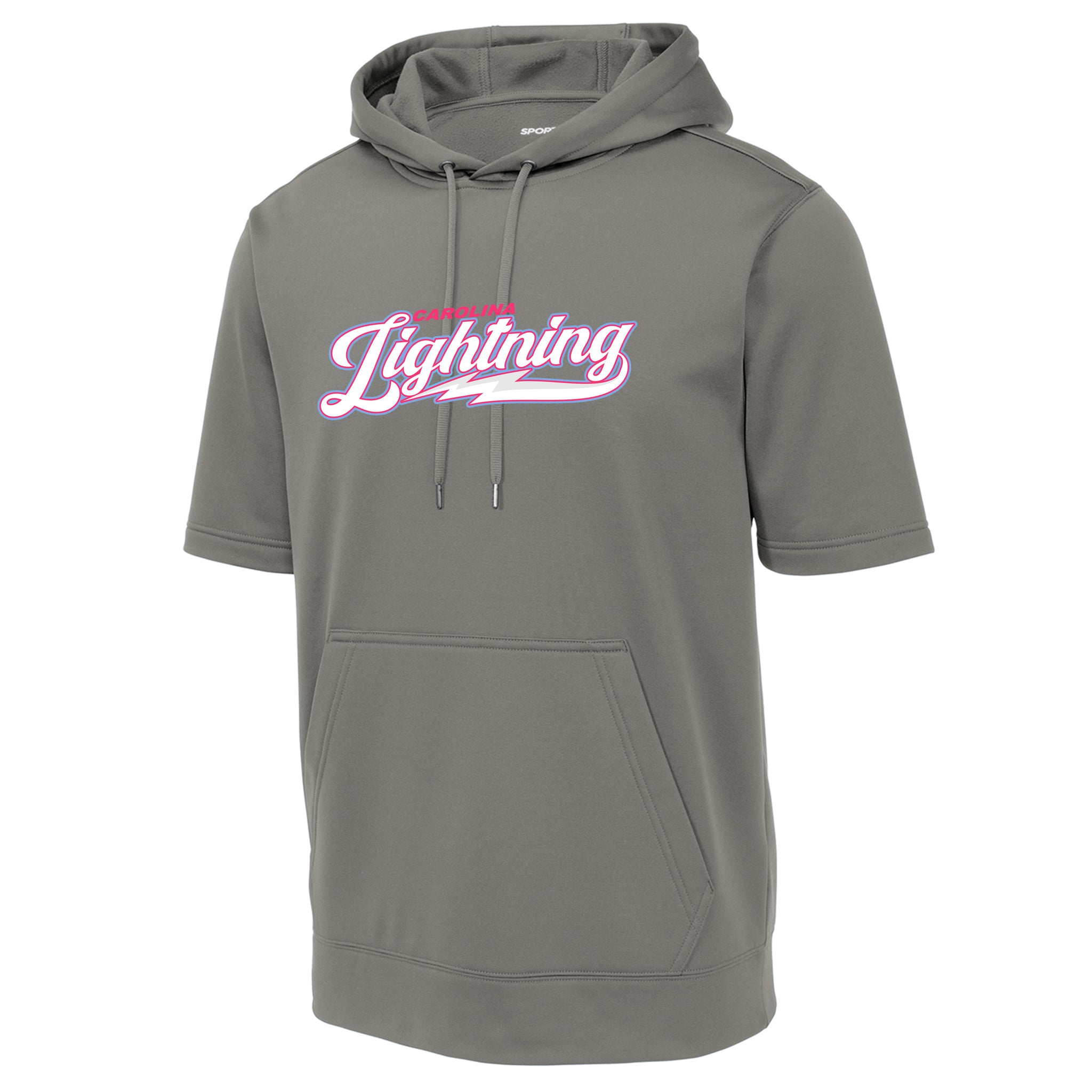 Carolina Lightning Fastpitch Sport-Tek ® Sport-Wick ® Fleece Short Sleeve Hooded Pullover