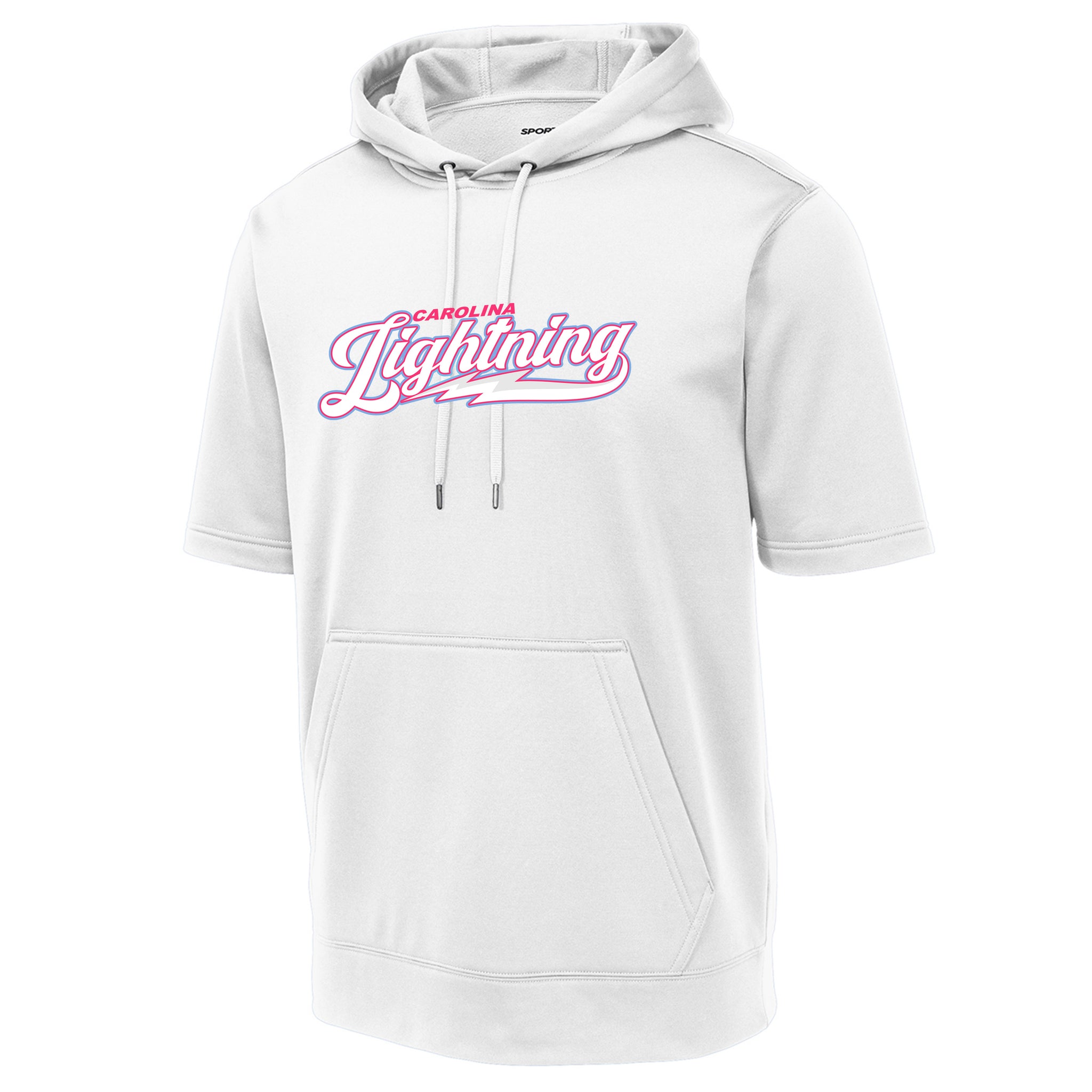 Carolina Lightning Fastpitch Sport-Tek ® Sport-Wick ® Fleece Short Sleeve Hooded Pullover