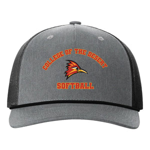College of the Desert Fastpitch Richardson 112FPR Five Panel Trucker with Rope Snapback