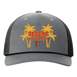 College of the Desert Fastpitch Richardson 112FPR Five Panel Trucker with Rope Snapback