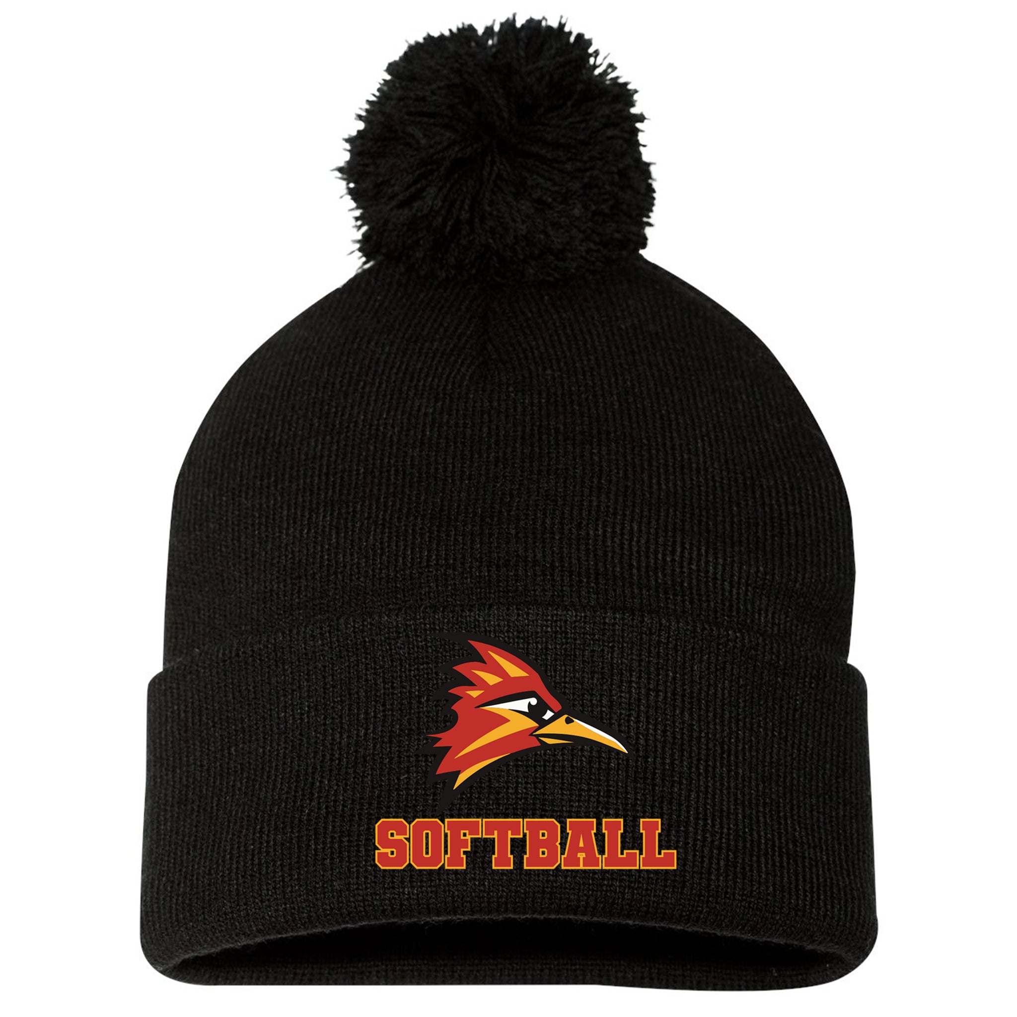 College of the Desert Fastpitch Sportsman 12" Pom-Pom Cuffed Beanie