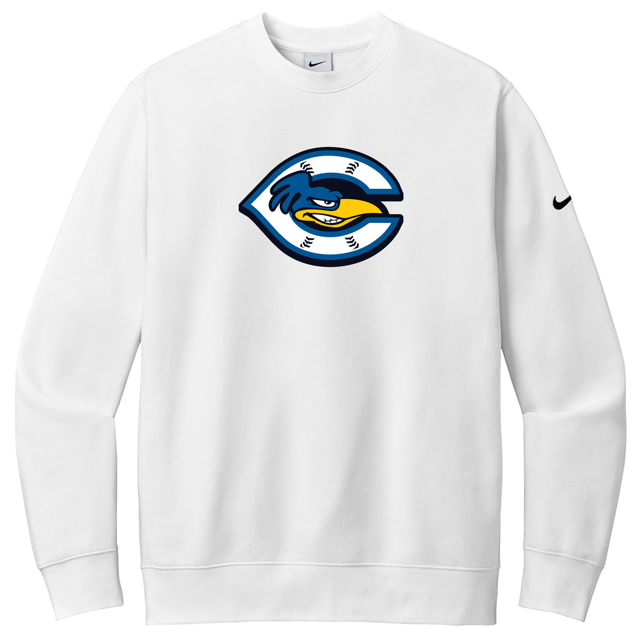 Cherryville Roadrunners Baseball Nike Club Fleece Sleeve Swoosh Crew