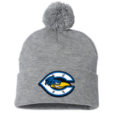 Cherryville Roadrunners Baseball Sportsman 12" Pom-Pom Cuffed Beanie