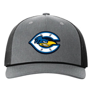 Cherryville Roadrunners Baseball Richardson 112FPR Five Panel Trucker with Rope Snapback