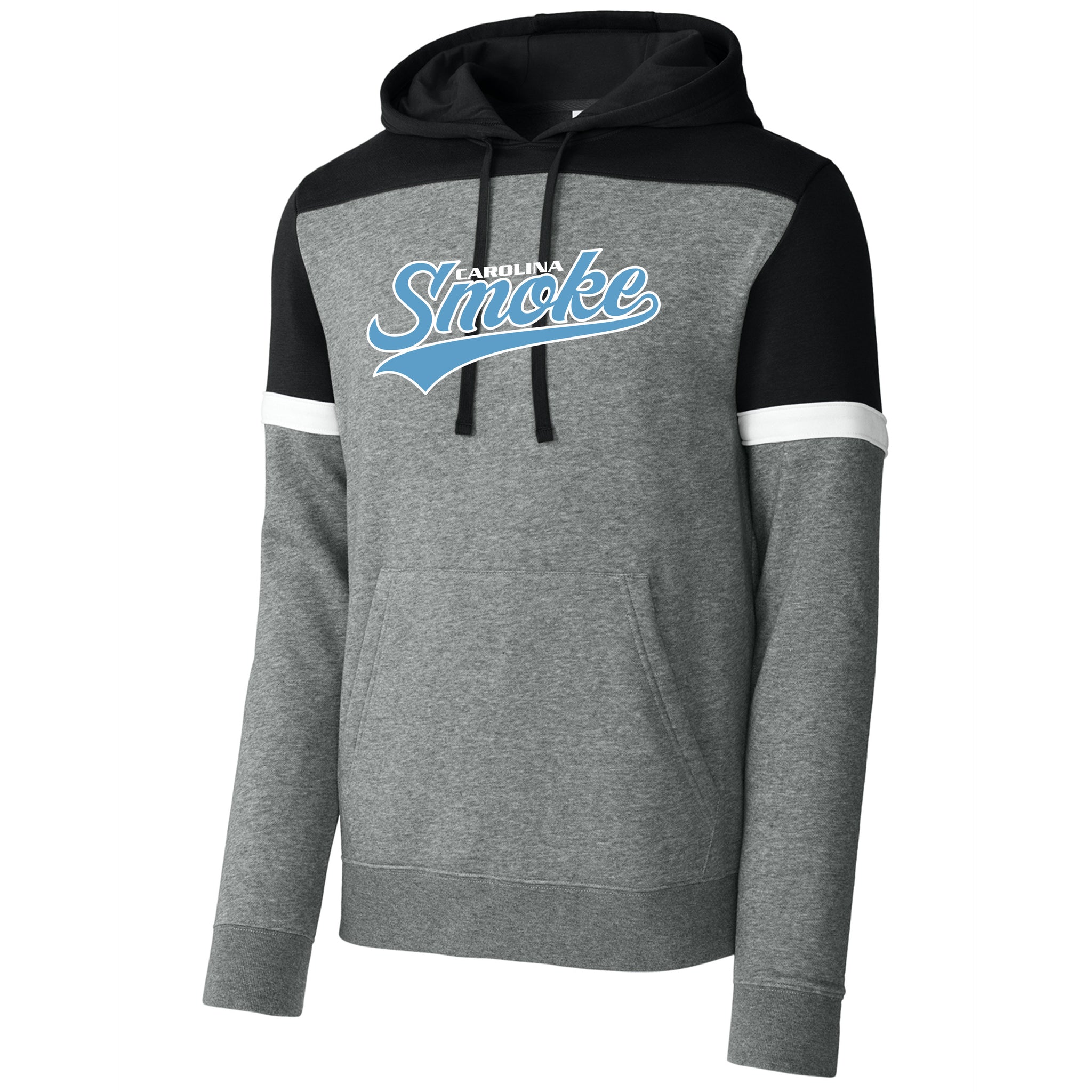 Carolina Smoke Baseball Sport-Tek® Drive Fleece Colorblock Hoodie