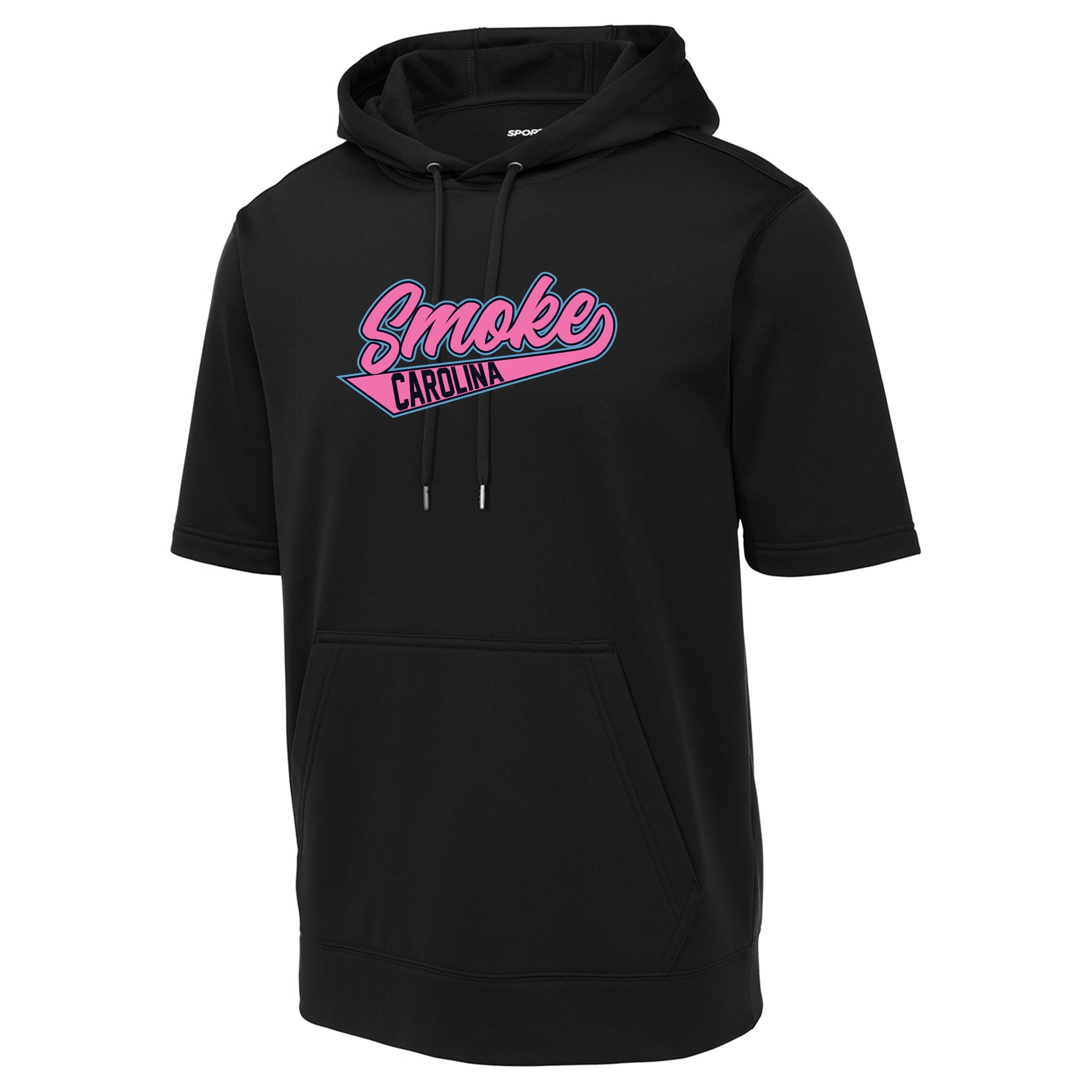 Carolina Smoke Baseball Sport-Tek ® Sport-Wick ® Fleece Short Sleeve Hooded Pullover