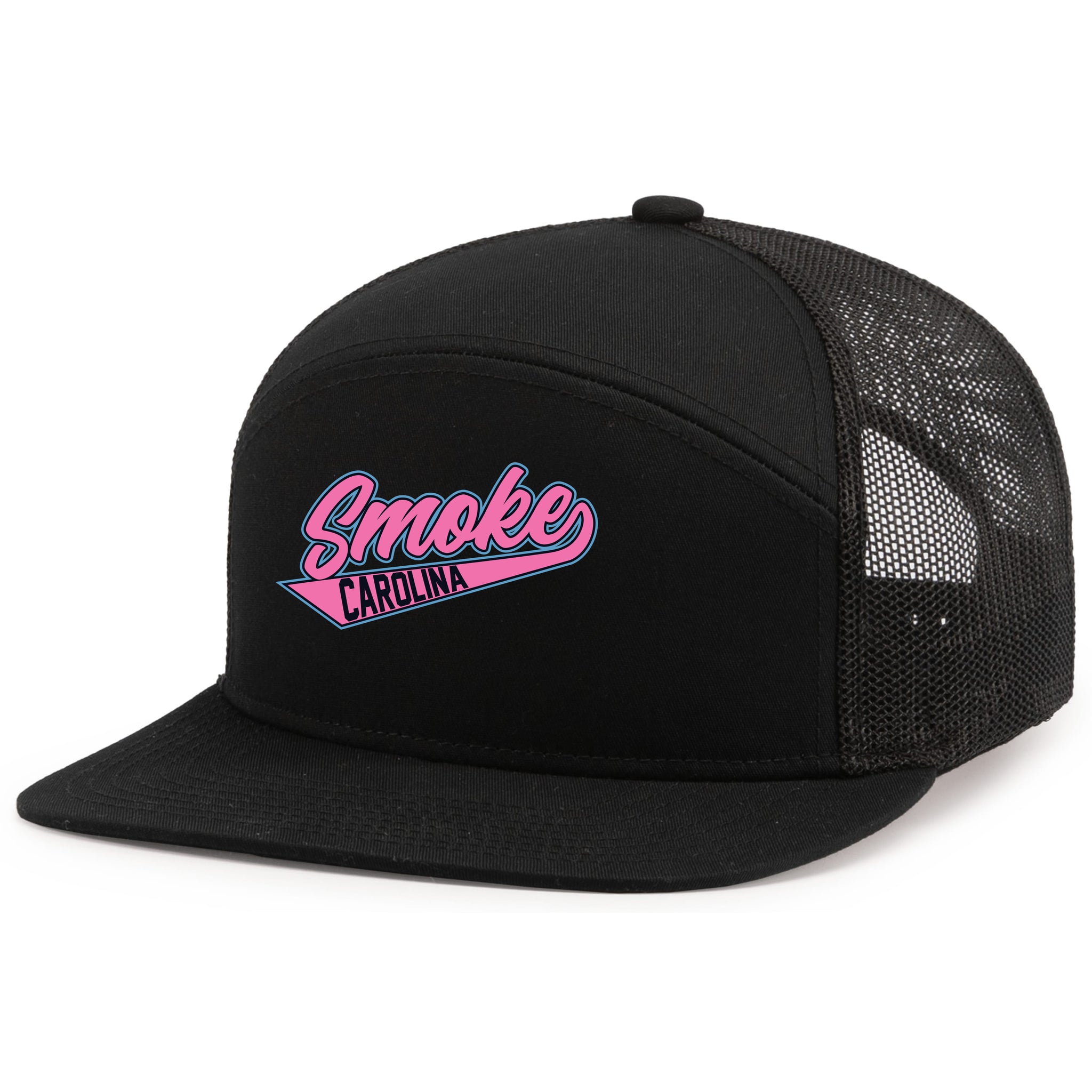 Carolina Smoke Baseball Pacific Headwear 6-Panel Trucker Snapback Hat