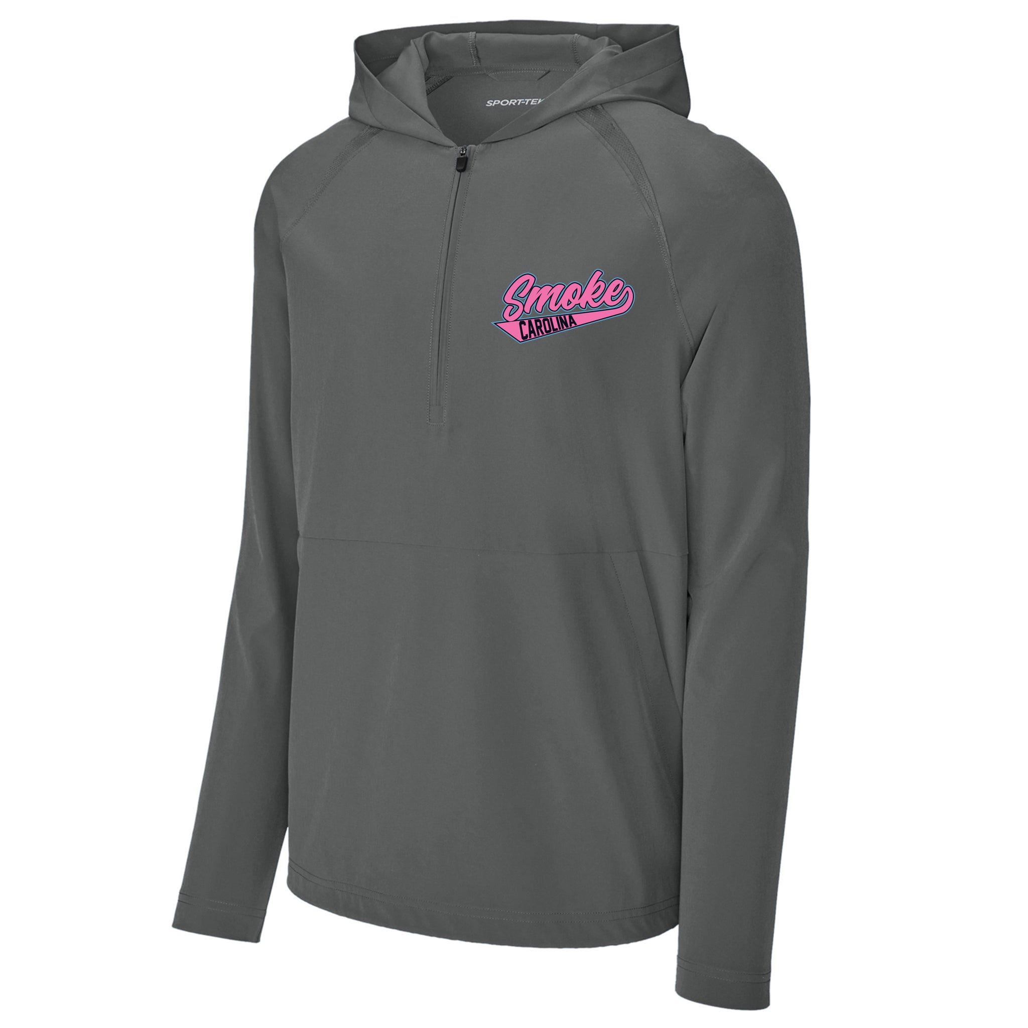 Carolina Smoke Baseball Sport-Tek® Sport-Wick® Stretch 1/2-Zip Hoodie