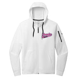 Carolina Smoke Baseball Nike Therma-FIT Pocket Full-Zip Fleece Hoodie