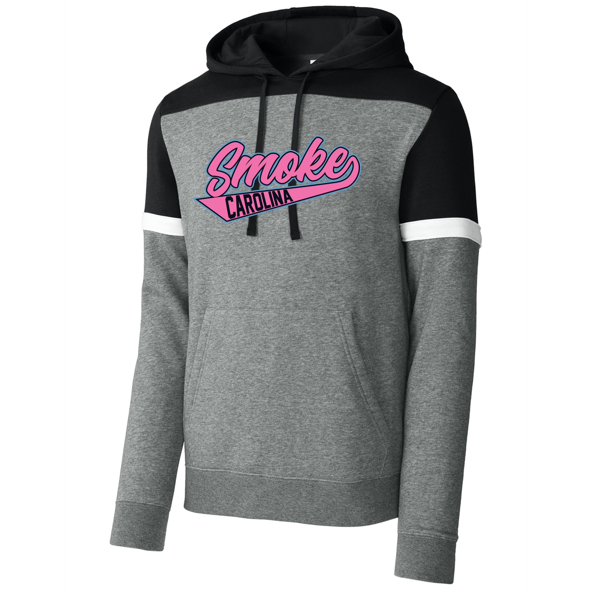 Carolina Smoke Baseball Sport-Tek® Drive Fleece Colorblock Hoodie