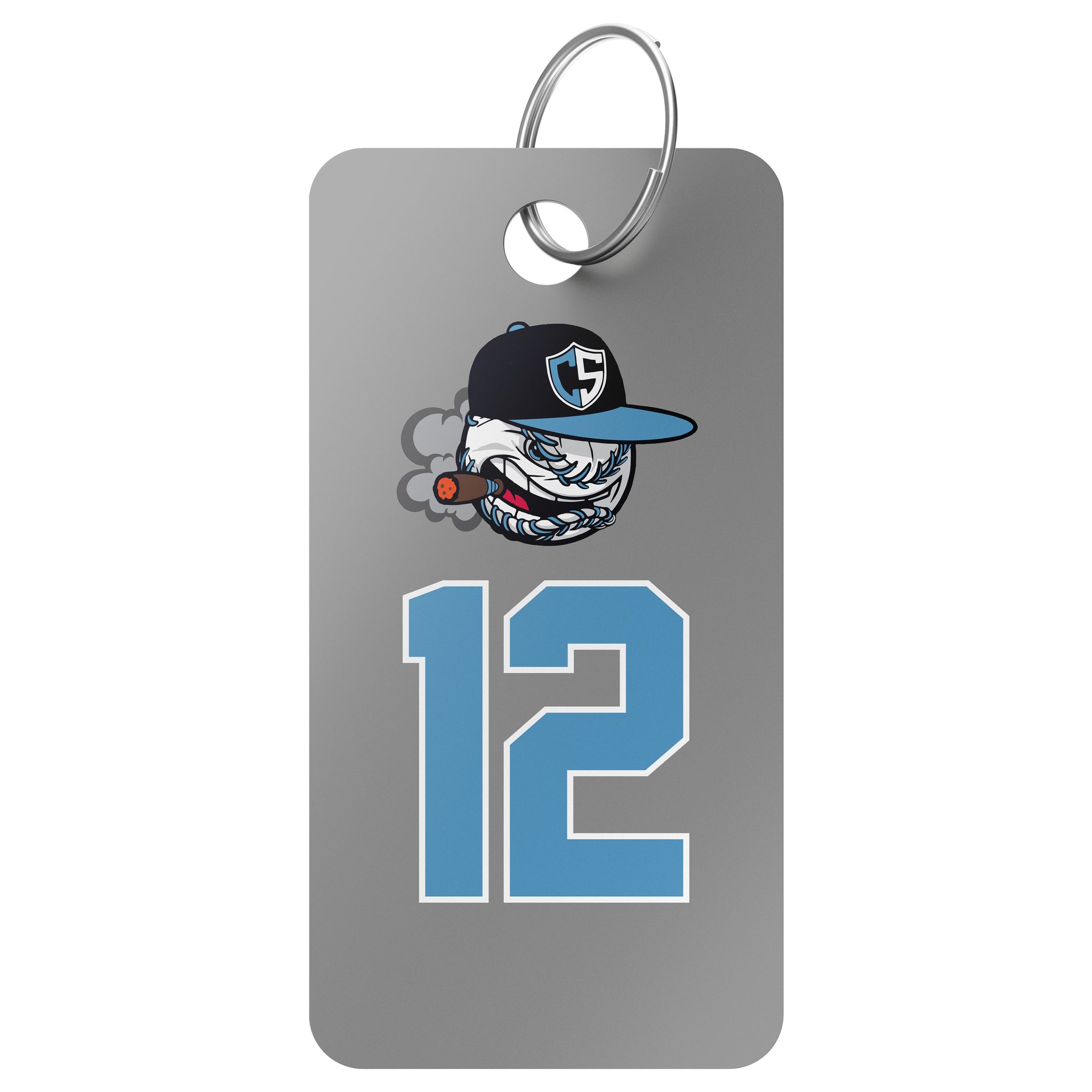 Carolina Smoke Baseball Bag Tag