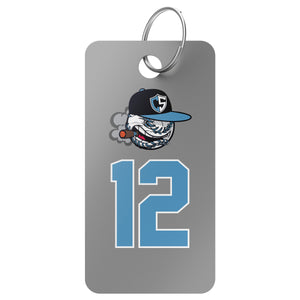 Carolina Smoke Baseball Bag Tag