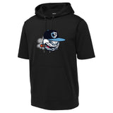 Carolina Smoke Baseball Sport-Tek ® Sport-Wick ® Fleece Short Sleeve Hooded Pullover