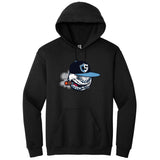 Carolina Smoke Baseball Gildan® Heavy Blend™ Hooded Sweatshirt