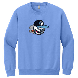 Carolina Smoke Baseball Gildan® Heavy Blend™ Crewneck Sweatshirt