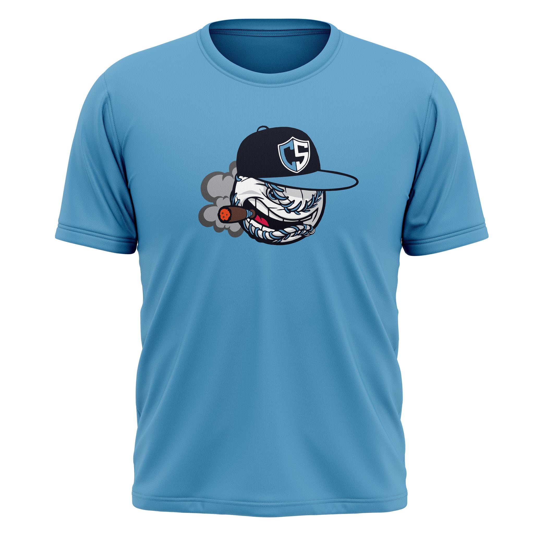 Carolina Smoke Baseball Mens Full Sublimation Short Sleeve